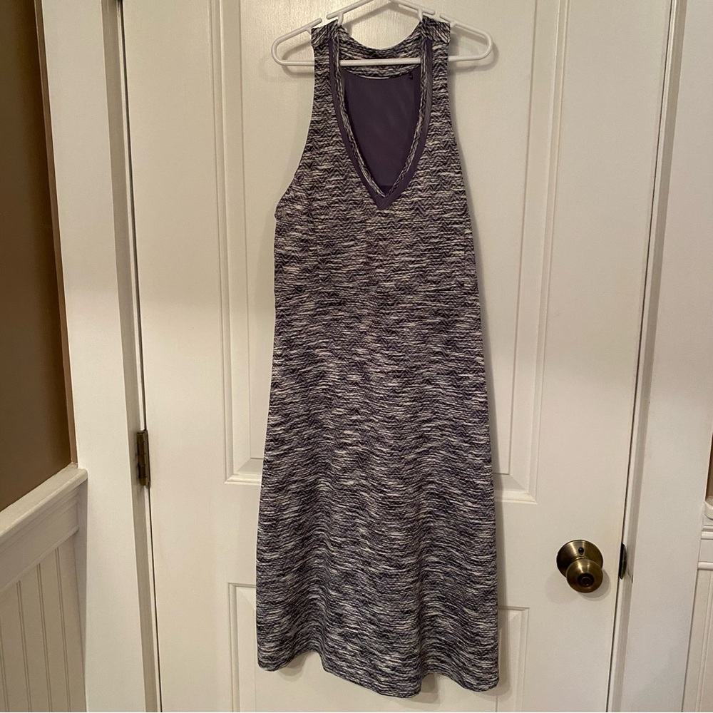 MPG MONDETTA DRESS ATHLETIC ACTIVE WEAR BLUE WHITE POCKETS T-BACK SIZE M